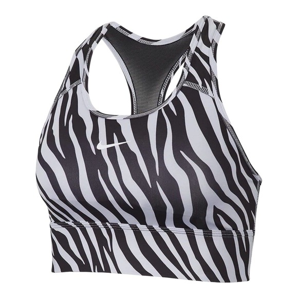 Nike Sports Bra Women's Size Medium Dri-FIT Swoosh Icon Clash Medium-Support - Picture 1 of 5